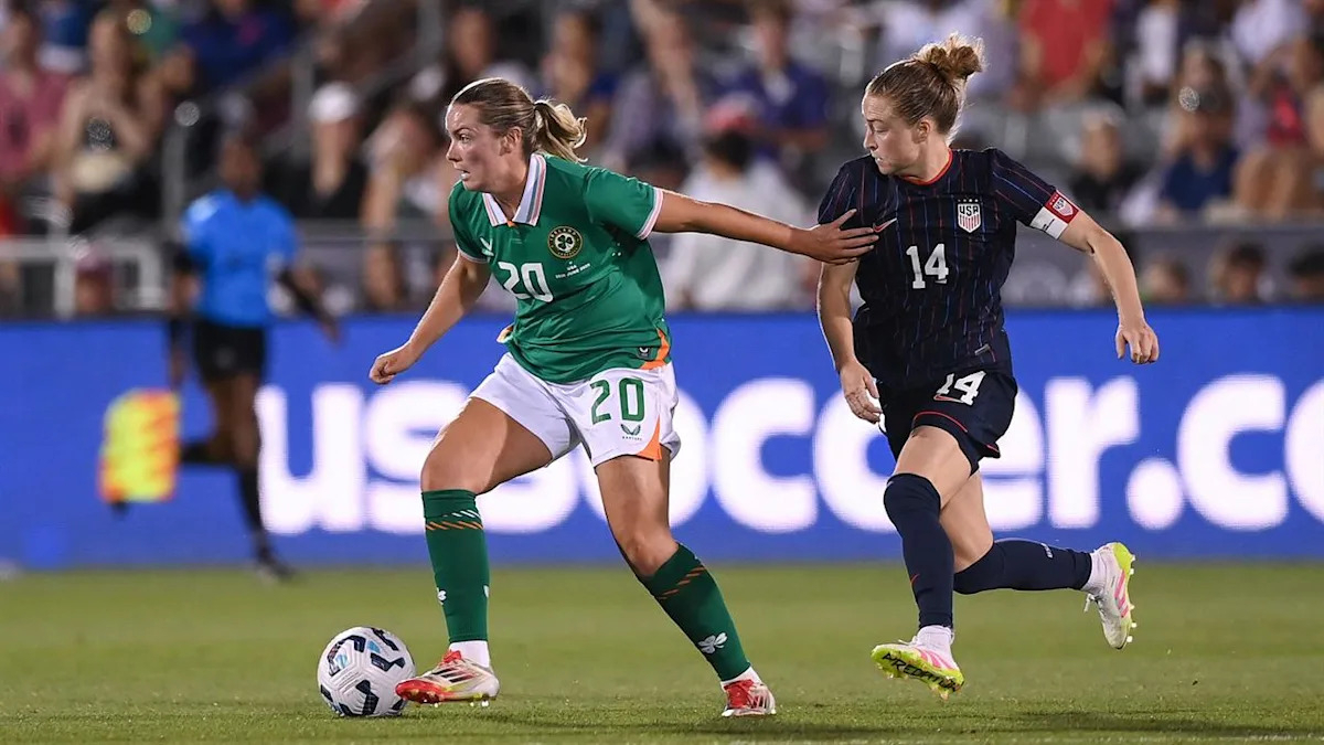 爱尔兰女足队员发挥失常，输给尼日利亚